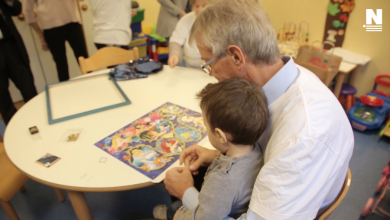La nuova sala giochi dei bambini del Policlinico di Roma