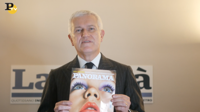 Maurizio Belpietro presenta il nuovo numero di Panorama in edicola