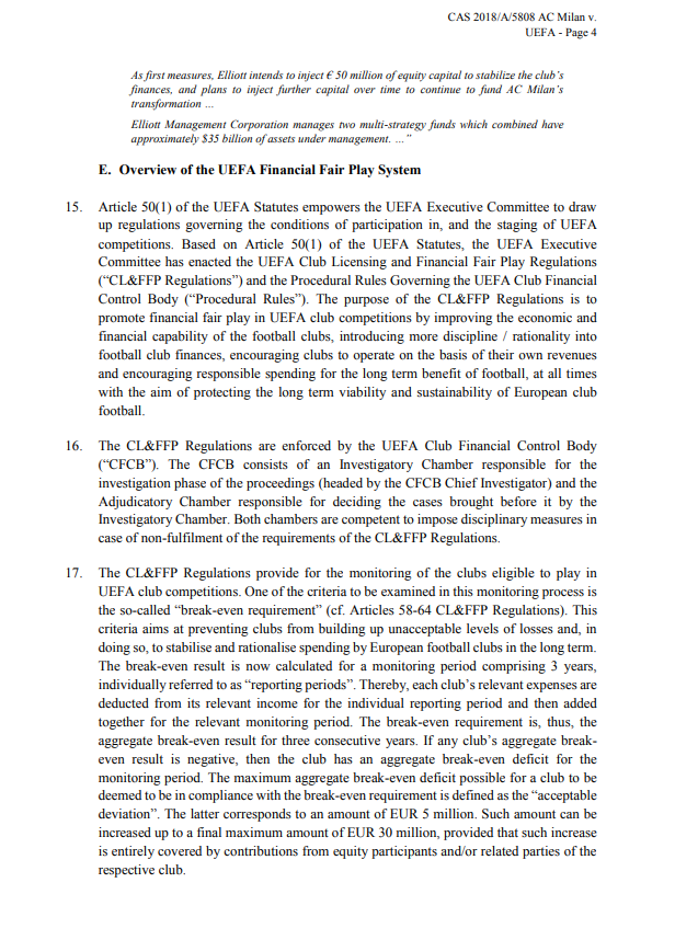 Milan, ecco la sentenza Fair Play Finanziario Uefa