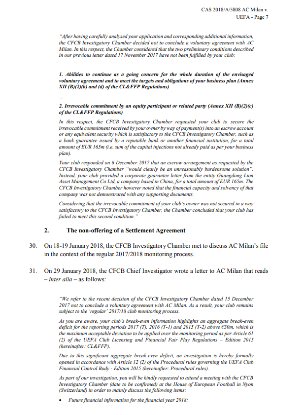 Milan, ecco la sentenza Fair Play Finanziario Uefa