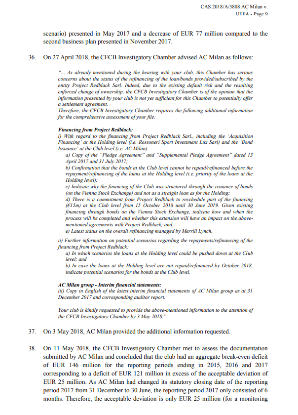 Milan, ecco la sentenza Fair Play Finanziario Uefa
