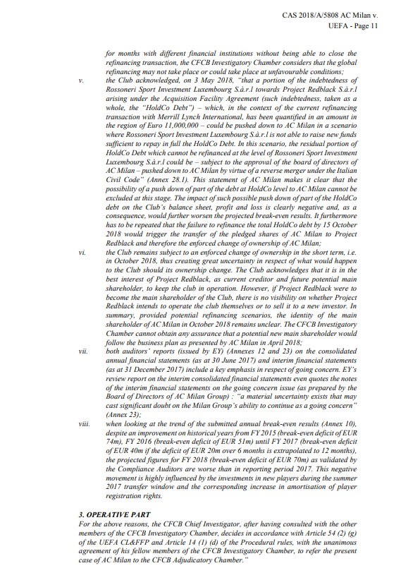 Milan, ecco la sentenza Fair Play Finanziario Uefa
