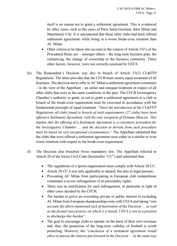 Milan, ecco la sentenza Fair Play Finanziario Uefa