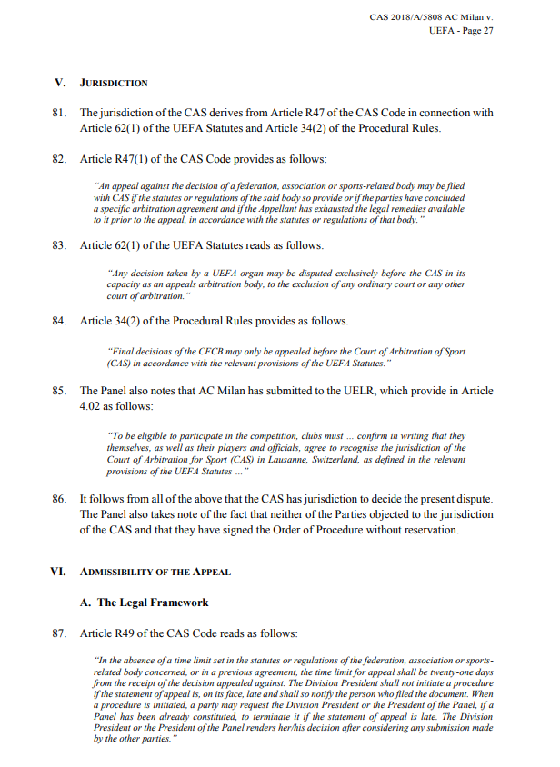 Milan, ecco la sentenza Fair Play Finanziario Uefa