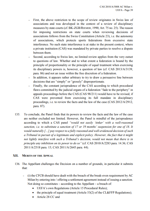 Milan, ecco la sentenza Fair Play Finanziario Uefa