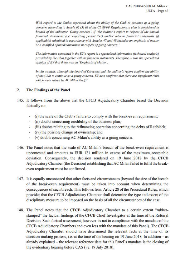 Milan, ecco la sentenza Fair Play Finanziario Uefa