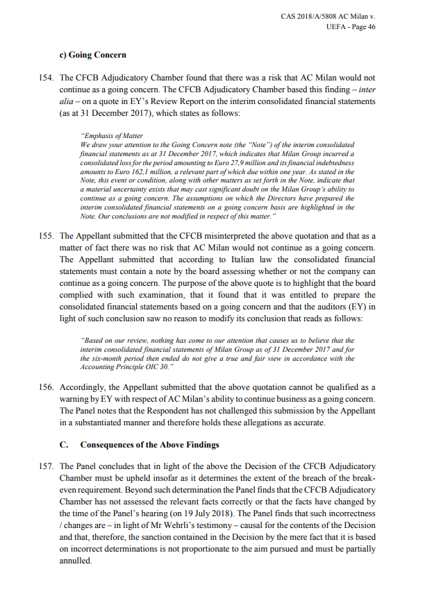 Milan, ecco la sentenza Fair Play Finanziario Uefa