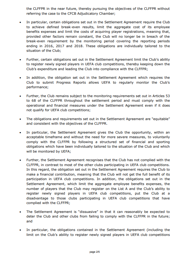 Fair play finanziario: i settlement agreement di Inter e Roma