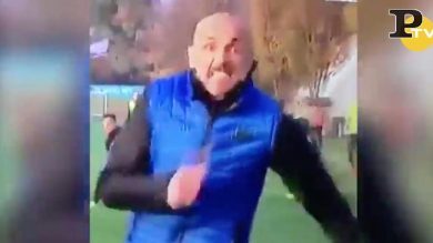 La faccia indemoniata di Spalletti durante l’allenamento dell’Inter | video