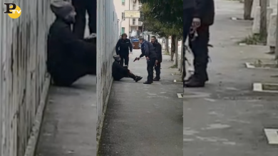 Agenti di Polizia Penitenziari pistola in pugno arrestano evaso | video