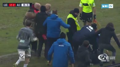 Serie C, rissa in Lucchese-Alessandria: testata al vice allenatore I VIDEO