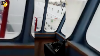 Olbia: scontro tra due traghetti | video