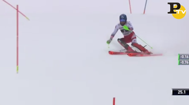 Marco Schwarz in testa nello slalom della combinata di Wengen | video