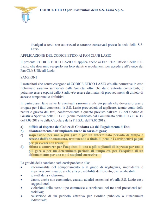 Cori antisemiti e razzisti: la grande occasione della Lazio