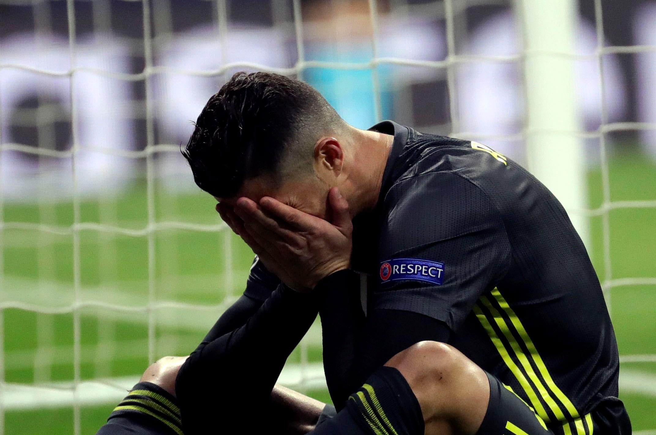 Ronaldo e un gesto che sa di sconfitta