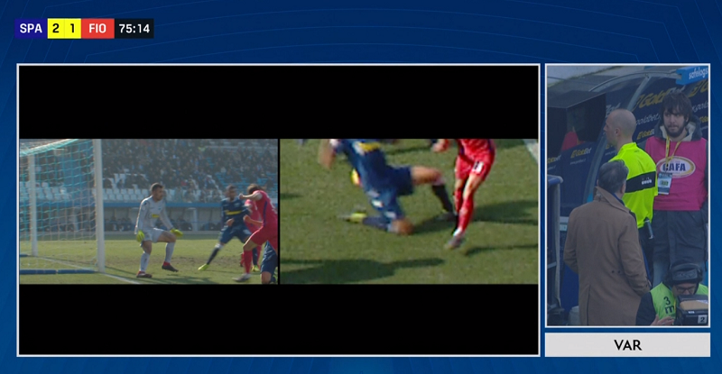 Così il Var ha cancellato un gol (alla Spal) e dà rigore (alla Fiorentina) Così il Var ha cancellato un gol (alla Spal) e dà rigore (alla Fiorentina)