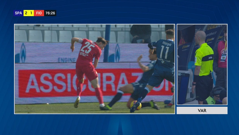 Così il Var ha cancellato un gol (alla Spal) e dà rigore (alla Fiorentina) Così il Var ha cancellato un gol (alla Spal) e dà rigore (alla Fiorentina)