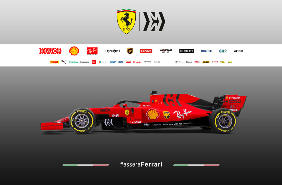 La nuova Ferrari di Formula 1 2019. La presentazione in diretta