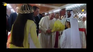 L’arrivo di Papa Francesco ad Abu Dhabi