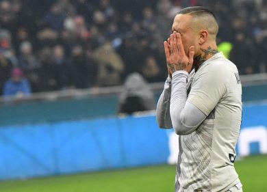 Nainggolan, rigore sbagliato in Inter-Lazio, Coppa Italia | video