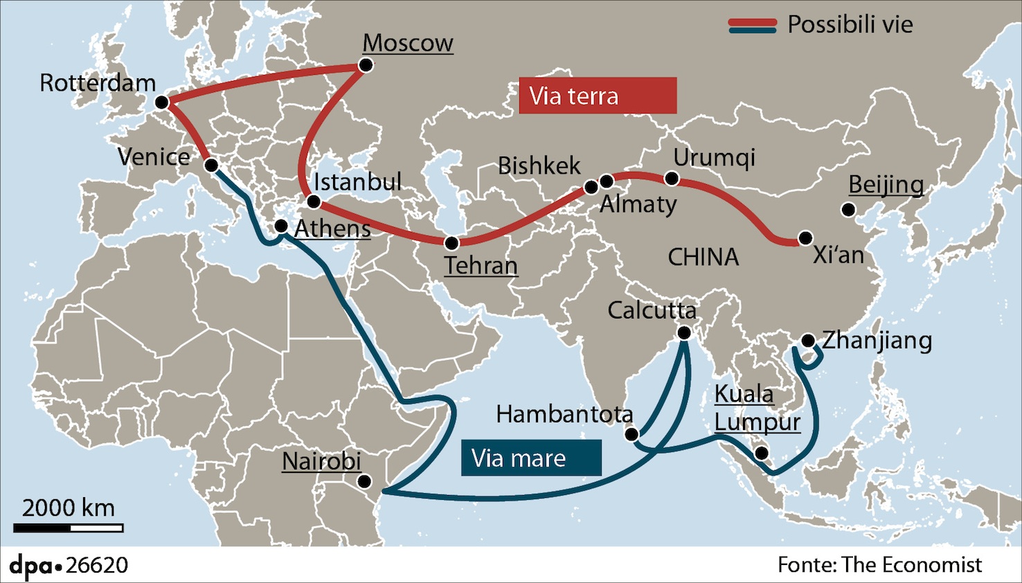 Via della Seta, cos’è, chi la vuole, chi no