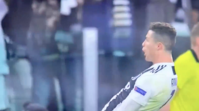 Cristiano Ronaldo, il gesto di risposta a Simeone | video