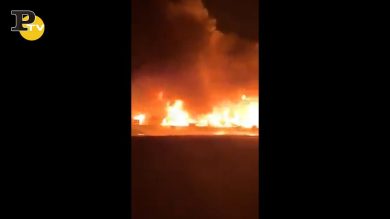 Incendio alla Lacsa di Rosta nella notte