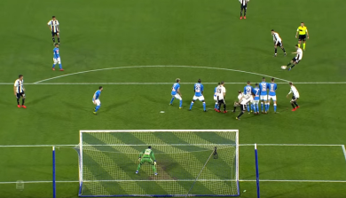 Pjanic, nella punizione gol con il Napoli c’è fuorigioco? | video