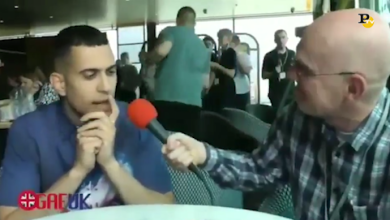 Mahmood e l’imbarazzo per la domanda in inglese del giornalista