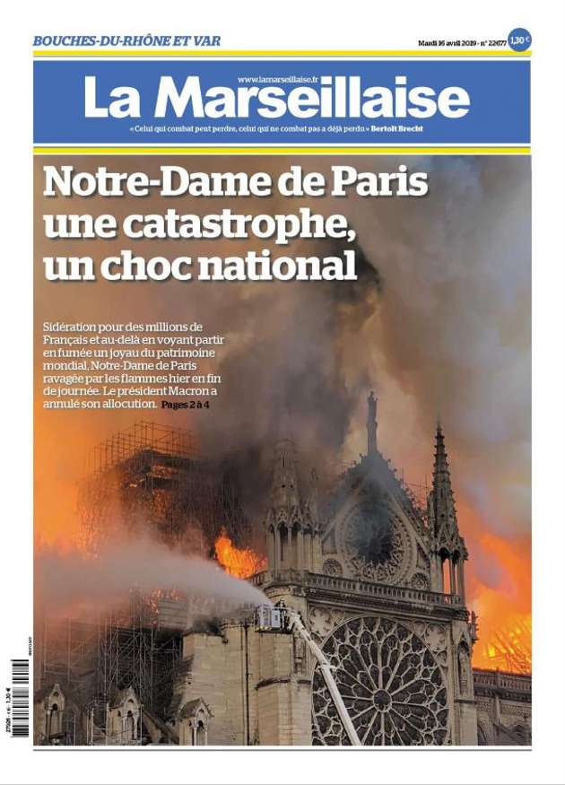 Incendio Notre Dame a Parigi: la notizia in tutto il mondo