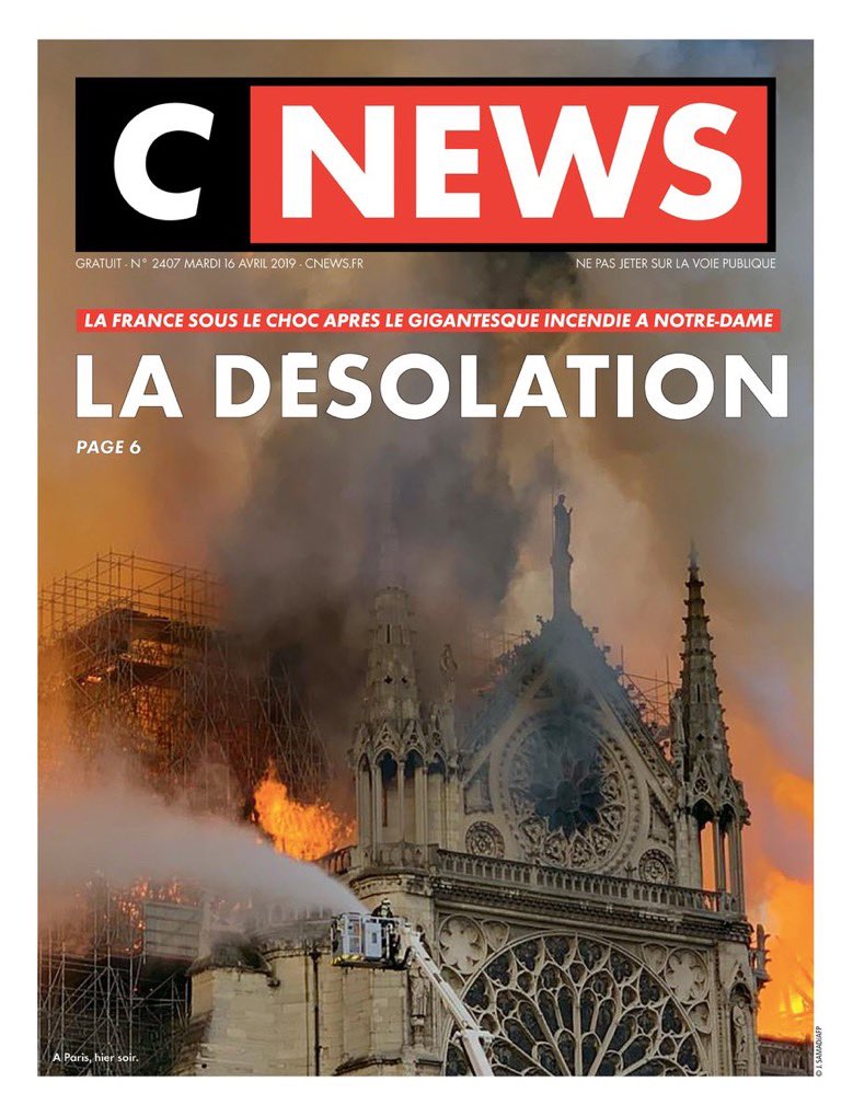 Incendio Notre Dame a Parigi: la notizia in tutto il mondo