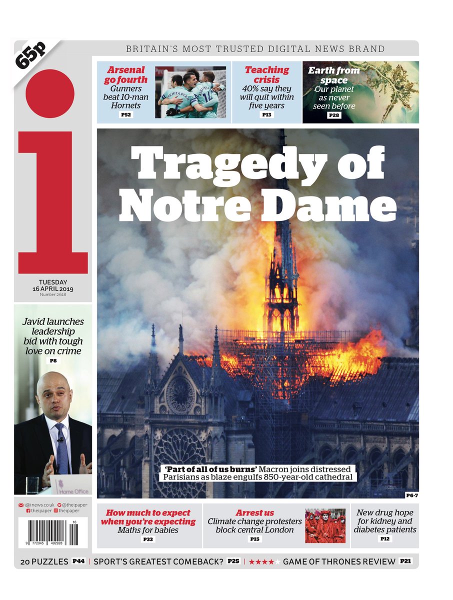 Incendio Notre Dame a Parigi: la notizia in tutto il mondo