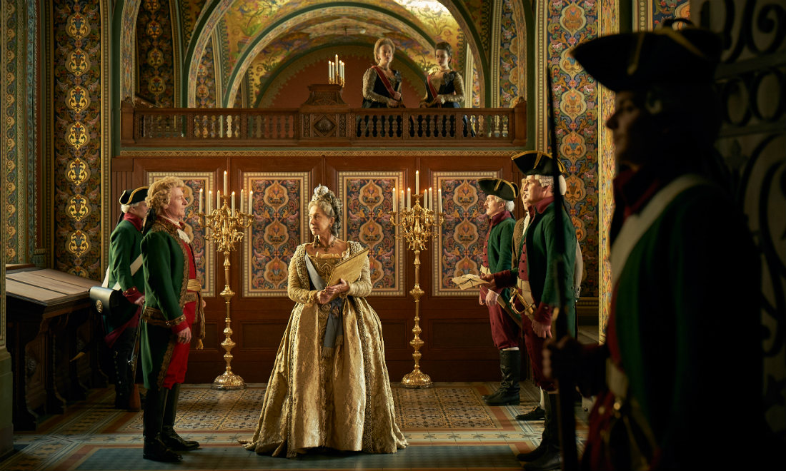 Caterina la Grande, le foto dal set con Helen Mirren