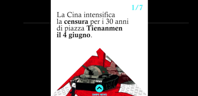 La censura della Cina sul web per l’anniversario di Tienanmen