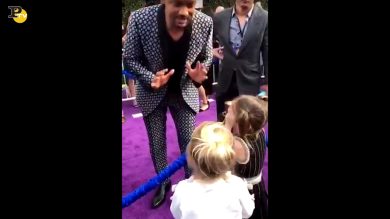 Will Smith esaudisce il sogno delle gemelline alla prima di Alddin