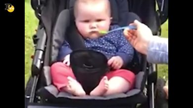 La bambina non vuole mangiare la minestra