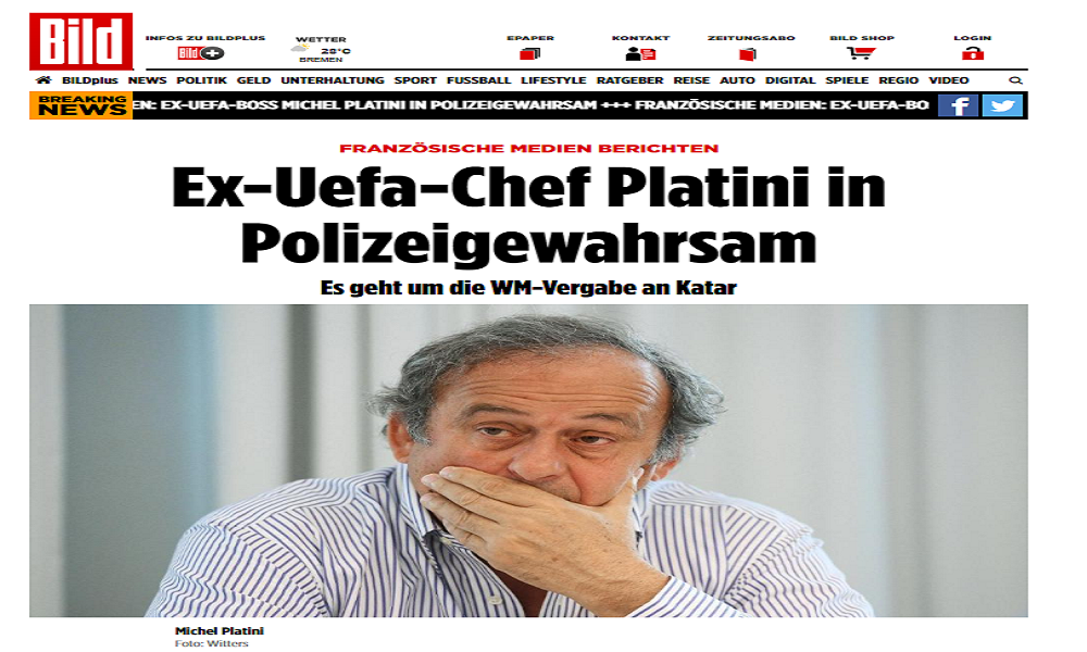 Platini fermato e rilasciato: Qatar 2022, scandalo senza fine Platini fermato e rilasciato: Qatar 2022, scandalo senza fine