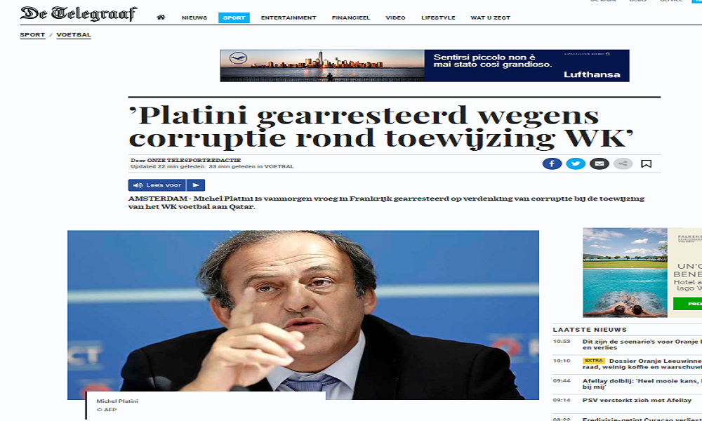Platini fermato e rilasciato: Qatar 2022, scandalo senza fine Platini fermato e rilasciato: Qatar 2022, scandalo senza fine
