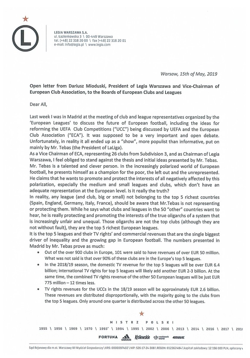 Nuova Champions League: tutti contro tutti (e il fronte dei piccoli si spacca)