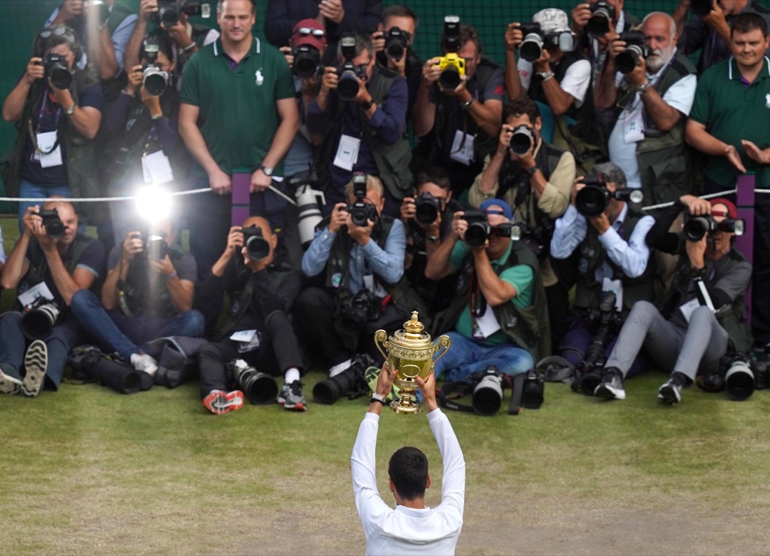 Wimbledon 2019. Le foto della finale Federer-Djokovic