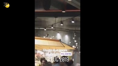 Arese, bomba d’acqua sul centro commerciale