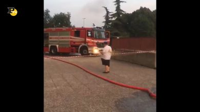 Verona, incendio in una palazzina del Saval