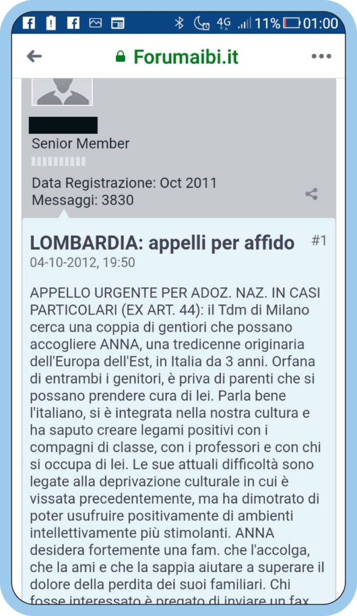 Vuoi un bambino in affido? Vai su facebook Vuoi un bambino in affido? Vai su facebook