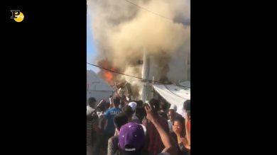 Grecia, incendio nel campo profughi di Moria