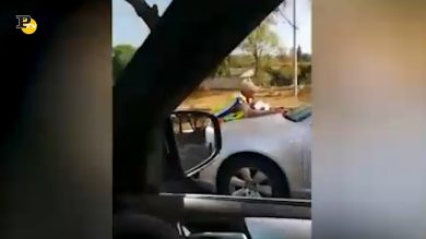Sudafrica, la folle fuga di una ragazza per sfuggire ad una poliziotta