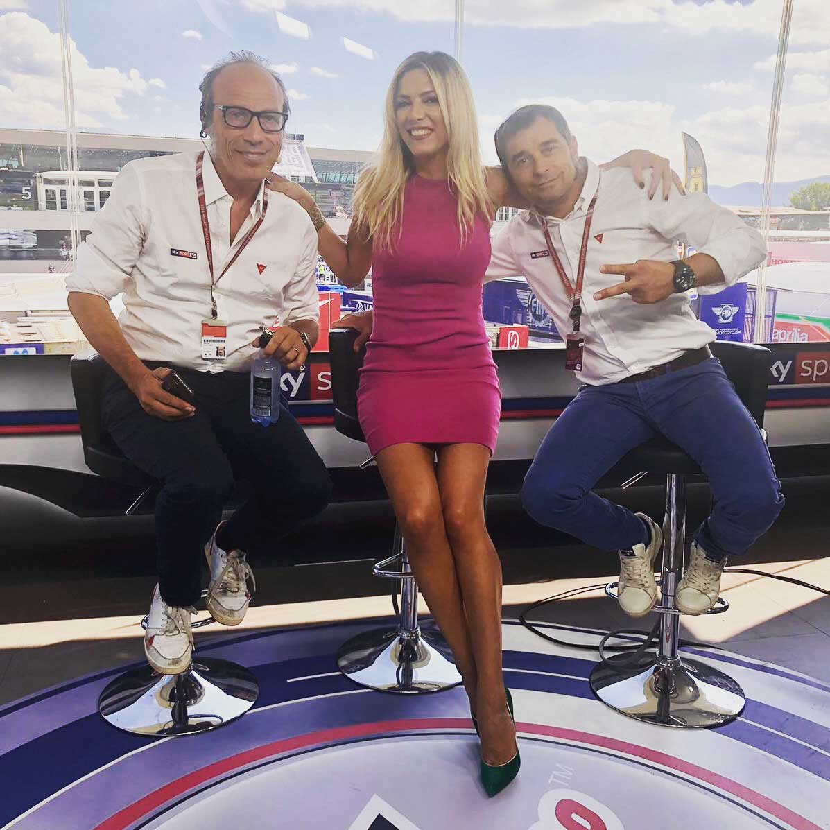 A Misano in cabina con Meda e Sanchini