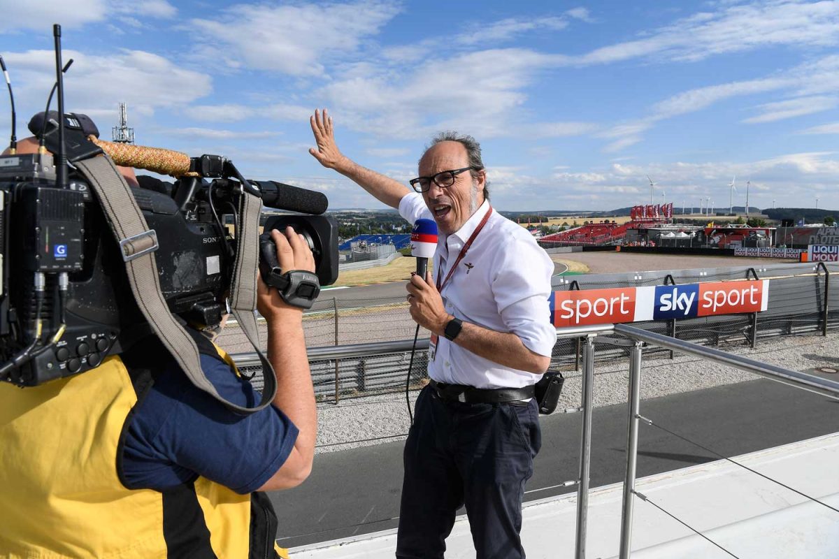 A Misano in cabina con Meda e Sanchini