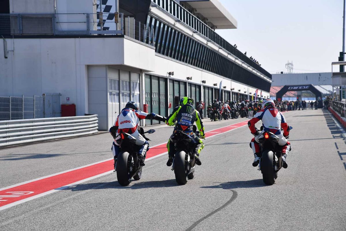 A Misano in cabina con Meda e Sanchini