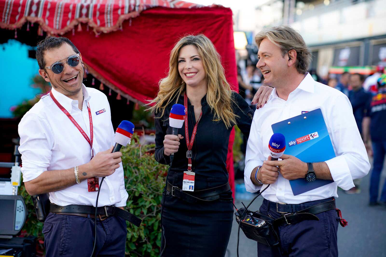 A Misano in cabina con Meda e Sanchini