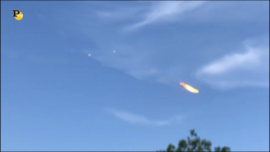 Un caccia indiano si scontra con uno stormo di uccelli e poi si schianta al suolo